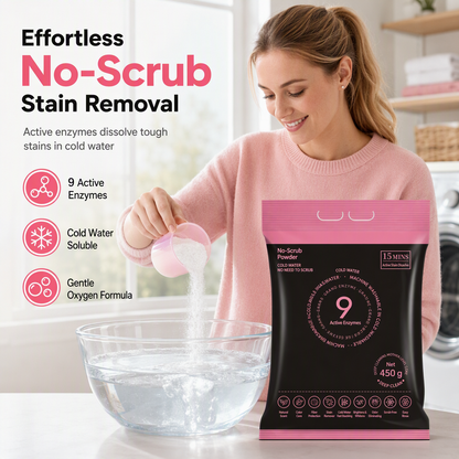 🧼 Aktivt oksygen vaskepulver – fjerner flekker uten skrubbing, låser farger. Skånsomt for babyklær! ✨🌸
