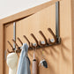 🚪 Hengende dørkrok i karbonstål – bærer opptil 20 kg, runde kroker, minimalistisk design. Spar plass! ✨🧥