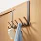 🚪 Hengende dørkrok i karbonstål – bærer opptil 20 kg, runde kroker, minimalistisk design. Spar plass! ✨🧥