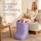 🛁 Dyp fotbad-balje for leggene – ergonomisk støtte, varmebestandig EVA, komfort. Lindrer slitne legger! ✨💆‍♀️