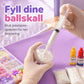 🎨 Lag din egen klemball – fargerik leire, glitrende fyll, slitesterk og lekkasjesikker. Kreativ DIY-moro! ✨🤲