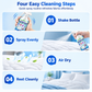 🛏️ Rensespray for madrass og sengetøy – fin tåke, fjerner støv og lukt. Friskere seng uten vask! ✨💨
