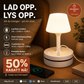 💡 Nattbordslampe med ladestasjon – 3/4 stikkontakter, 2 USB, 1 USB-C. Kabelorganisator og 3 lysfarger! 🔌✨