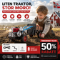 🚜 Leketraktorer med lyd og lys – sinklegering tåler røff lek, treghetsdrevne hjul ruller langt. Knapper og brytere for små hender – uten batteri! 🔋✨