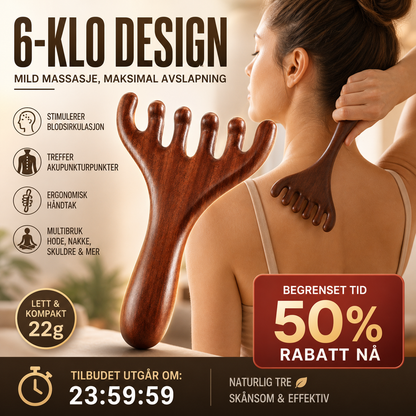 🧠 6-klo massasjekam – stimulerer hodebunnen, lindrer stress og spenning! 🌿💆‍♂️