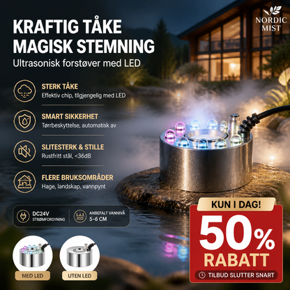 🌫️ Landskapståkemaske i rustfritt stål – kraftig tåke, anti-brennsensor, lydløs drift. Perfekt til dammer, fontener og miniatyrtrær – skaper magisk stemning! ✨💧