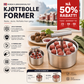 🍖 Kjøttbollformer i 304 stål – 6/12 hull, ensartede boller, enkel å bruke og rengjøre! 🔪✨