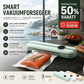 🥫 Automatisk vakuumforsegler – 45–60Kpa, 20 sek, tørr/våt mat. Forlenger holdbarheten – kompakt og enkel! 🔒✨