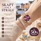 💫 Stilig dameklokke med diamanter – himmelinspirert design, holdbar og elegant. Justerbar lenke i rustfritt stål – passer både hverdag og fest! 🕊️🌙