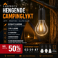 🏕️ Campinglykt i retro-stil – trådløs, oppladbar med Type-C, lyser opp telt og hage. Koselig vintage-design – ideell til friluftsliv og hygge! ✨🔋