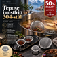 🌿 Krydderkule i 304 rustfritt stål – 0,3 mm finmasket sil, 104 cm kjetting. Filtrerer krydder og te perfekt! ✨🍲