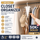 🧥 Oppbevaringshenger i ABS – rommer hatter, skjerf og smykker. Organiser hele garderoben på én plass! 💪🪞
