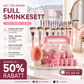 💄 Alt-i-ett sminkesett – 40/51 deler, myk, hudvennlig, perfekt til reiser! 🧳✨