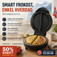 🍳 Dobbelsidig elektrisk grill – jevn steking uten snu, non-stick PTFE-belegg. Lag omelett, pannekaker og egg på få minutter – raskt og enkelt! ⏰💪