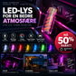🚗 USB LED-billys – 7 farger, berøringskontroll, plug-and-play. Gjør bilinteriøret koselig på sekunder! ✨🌈