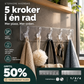 🧷 Selvklebende kroklist med 5 kroker – borrfri, gjenbrukbar, vanntett. Spar plass i kjøkken, bad og gang! 🛁🚪