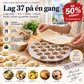 🥟 Dumplingform – lager 37 dumplings samtidig, mattrygg ABS/aluminium. Spar tid og ha det gøy med familien! ✨👨‍👩‍👧