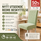 🪑 Tøyeleg trekk til stol – høystretch, én-dels, passer alle størrelser. Beskytter mot slitasje og riper! 🛡️✨