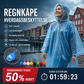 🌧️ Bærbar regnjakke – lett, vanntett og kompakt. Beskytter mot uventet regn – perfekt til reiser, pendling og friluftsliv! 🎒☔