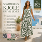 🌸 Kvinners vidbent jumpsuit med rysjedetaljer – lett og luftig polyester, geometriske mønstre, løs passform. Perfekt til sommerdager og bevegelsesfrihet! ✨🌞