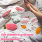 🎁Tidenes beste bursdagspresang!🍓Strawberry Bunny forvandlet til liten kanin🎀 fruktdukke plysj leketøy🐰