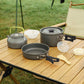 Kokekar I Aluminium For Utendørs Camping