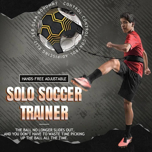 🔥Hot Sale⚽Håndfri Justerbar Solo Fotballtrener - Ideell for innendørs trening