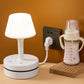 💡Allt-i-ett-design, flere funksjoner for å møte dine ulike behov!-Nattbordslamper med stikkontakter og USB-porter