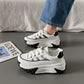 【Økt høyde 7 cm】Hule pustende mote platform sneakers