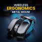 Trådløs ergonomisk metallmus