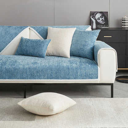 Beste gave -🐱 Enkel Stripet Chenille Anti-klør Sofatrekk🐶Last Day for Half Price Sale